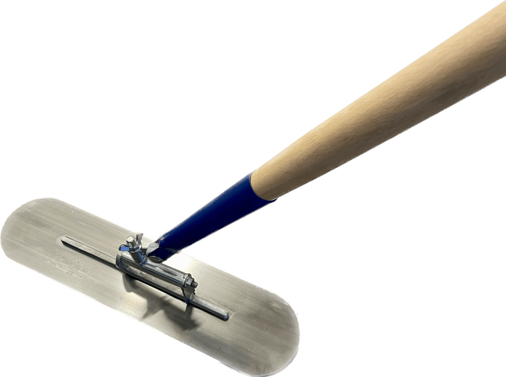 Funny Trowel met houten steel VMG betongereedschappen